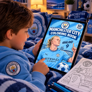 coloriage manchester city au coucher