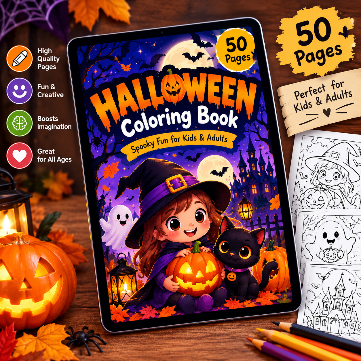 livre de coloriage halloween enchanté (1) livre de coloriage halloween enchanté (1)