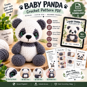 patron pdf crochet panda adorable
